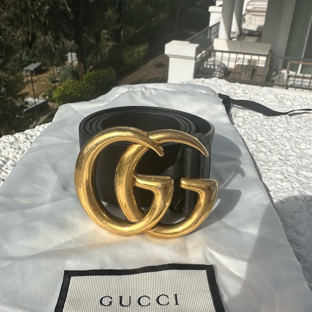 Gucci Marmont Double GG Belt